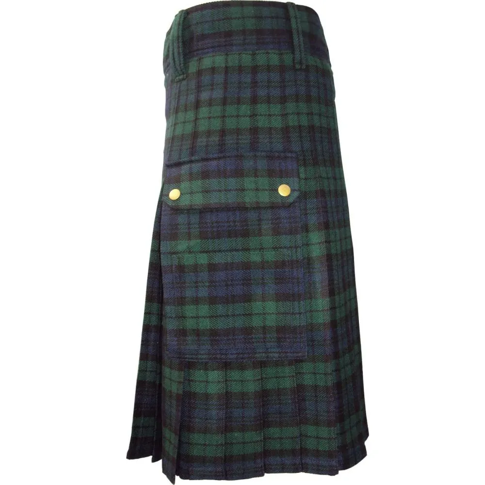 Black Watch Tartan Utility Kilt - Image 3