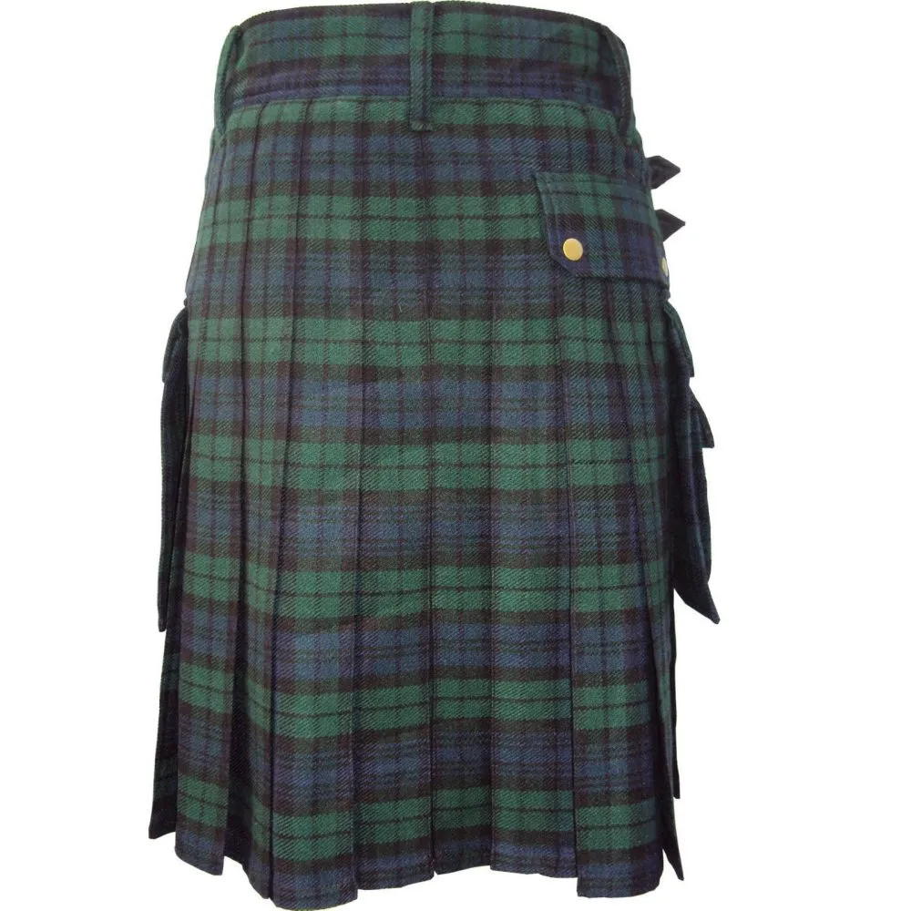 Black Watch Tartan Utility Kilt - Image 4