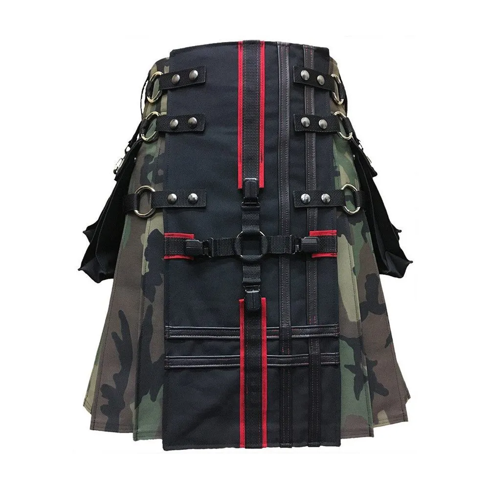 Interchangeable Camouflage Gothic Utility Kilt