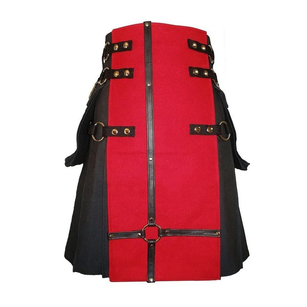 Interchangeable Goth Cross Utility Kilt