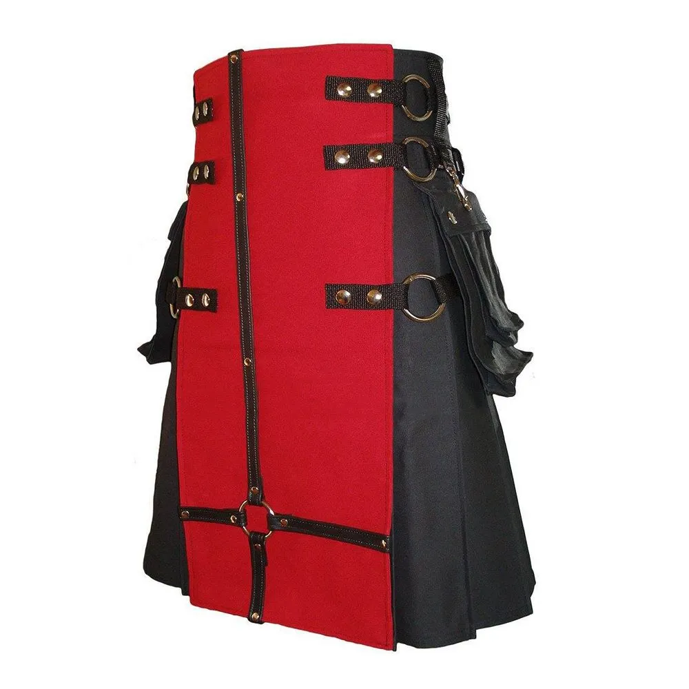 Interchangeable Goth Cross Utility Kilt - Image 2