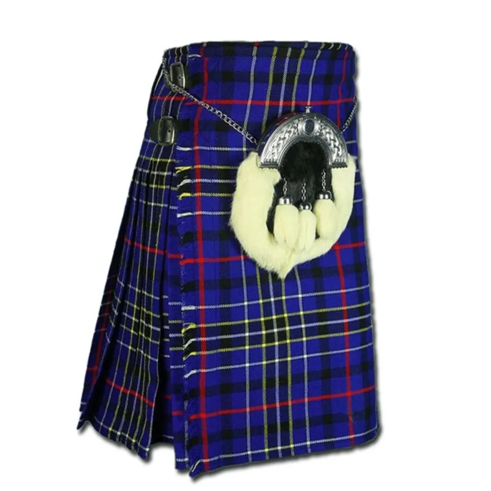 Modern Blue Tartan Kilt