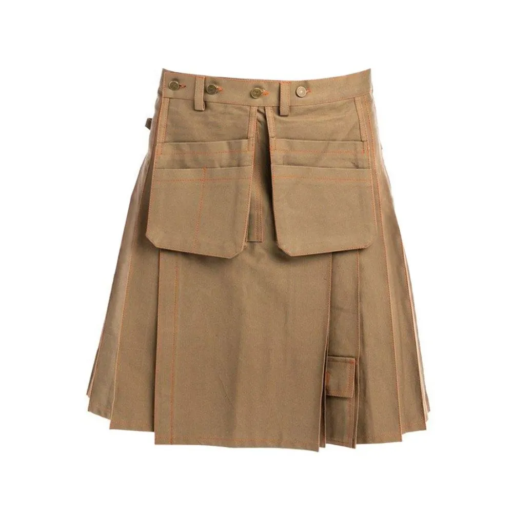 Multi Pockets Working Utility Kilt