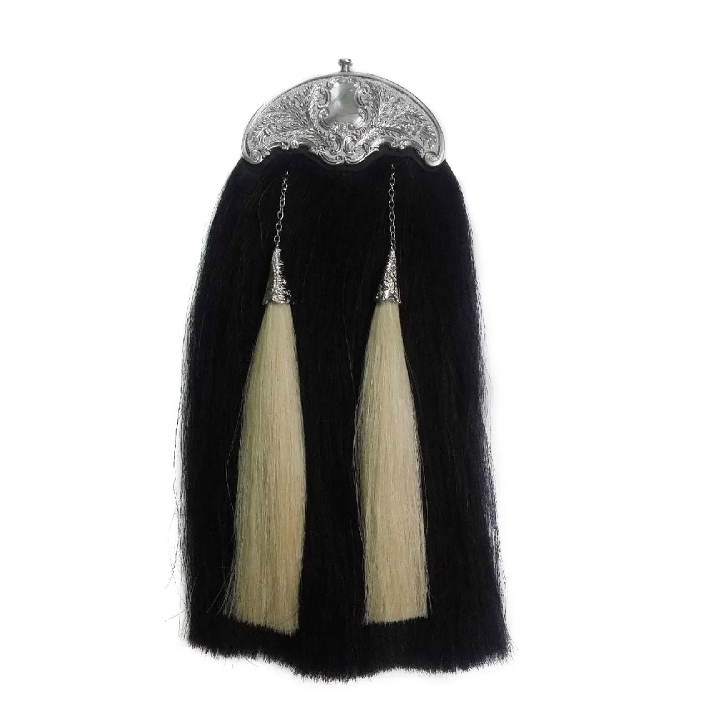 Original Celtic Black Horse Hair Sporran