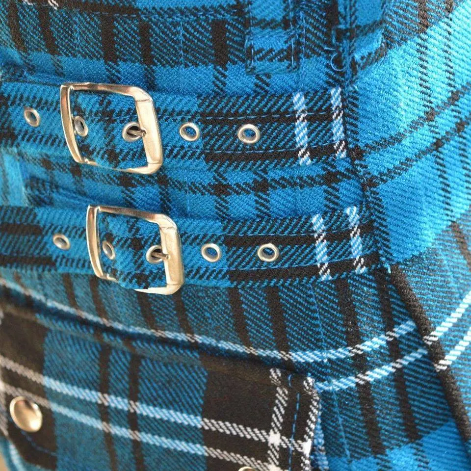 Ramsay Blue Tartan Utility Kilt - Image 4