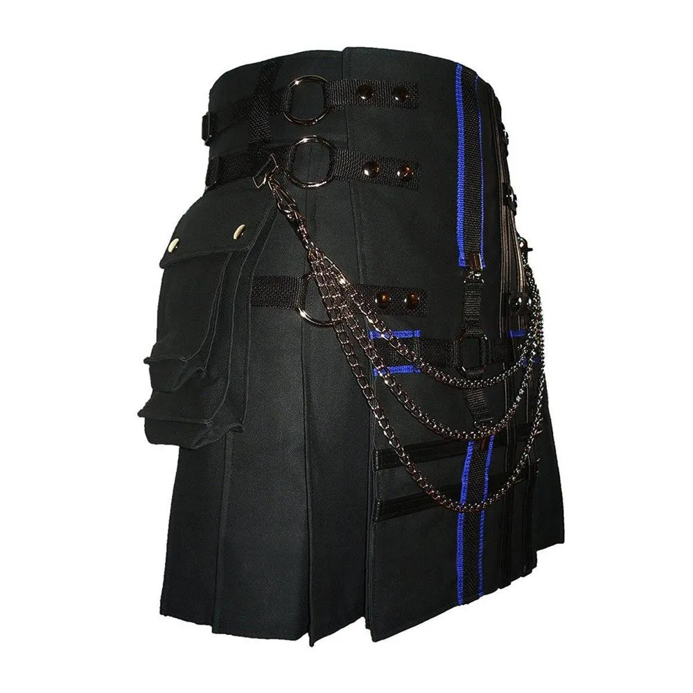 Studded Cross Gothic Kilt - Image 2