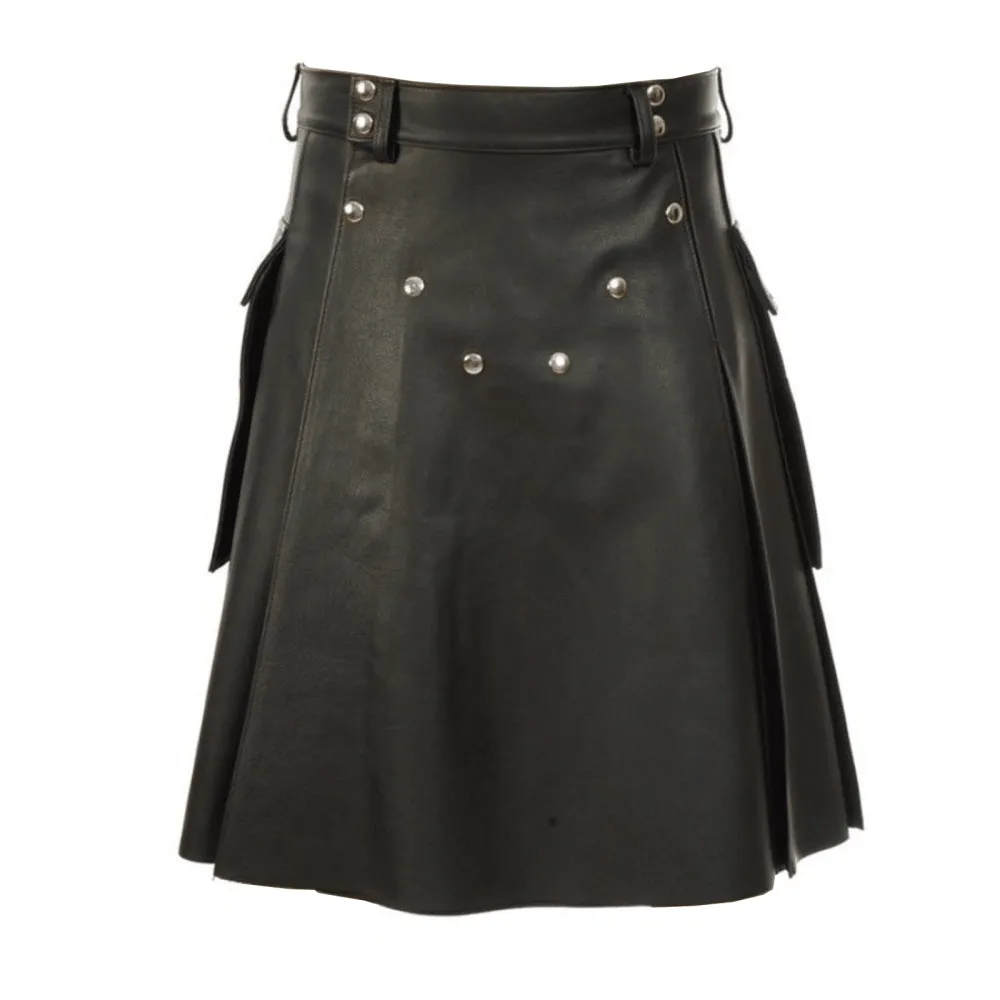 Studded Leather Kilt