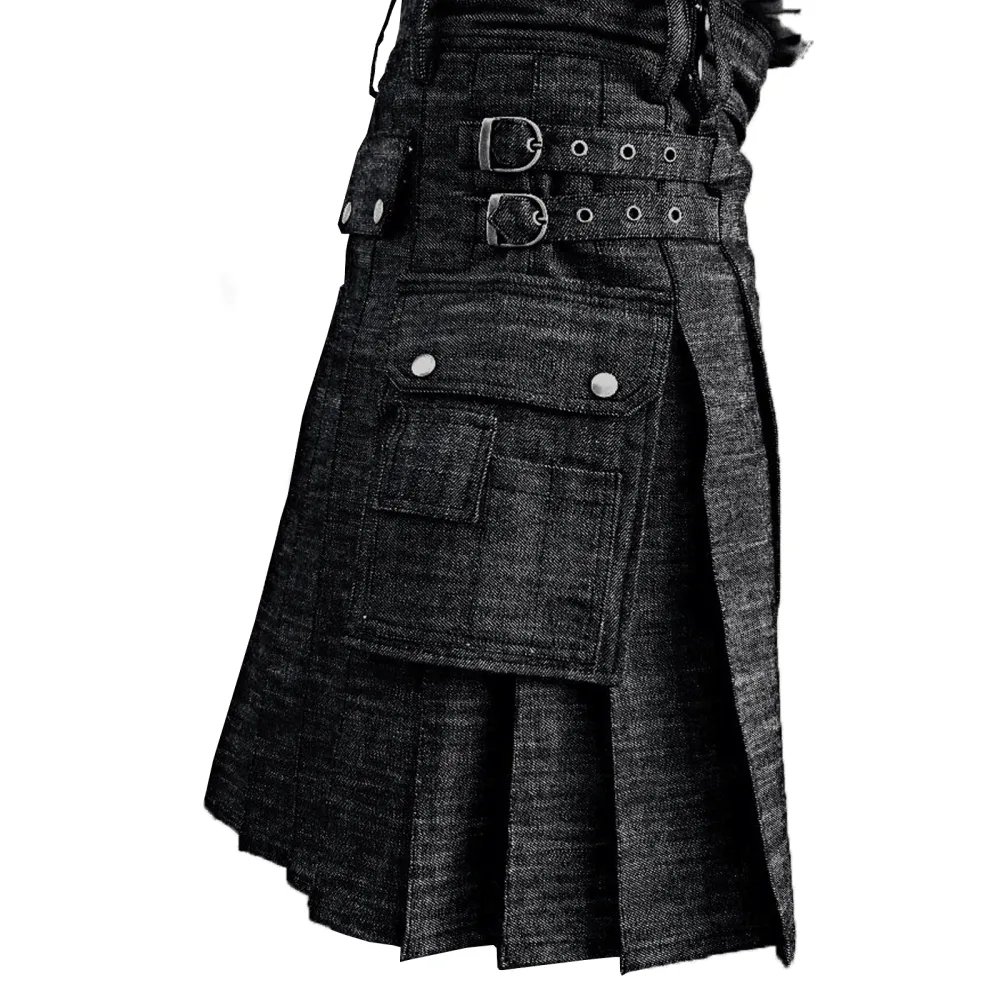 Sturdy Denim Kilt