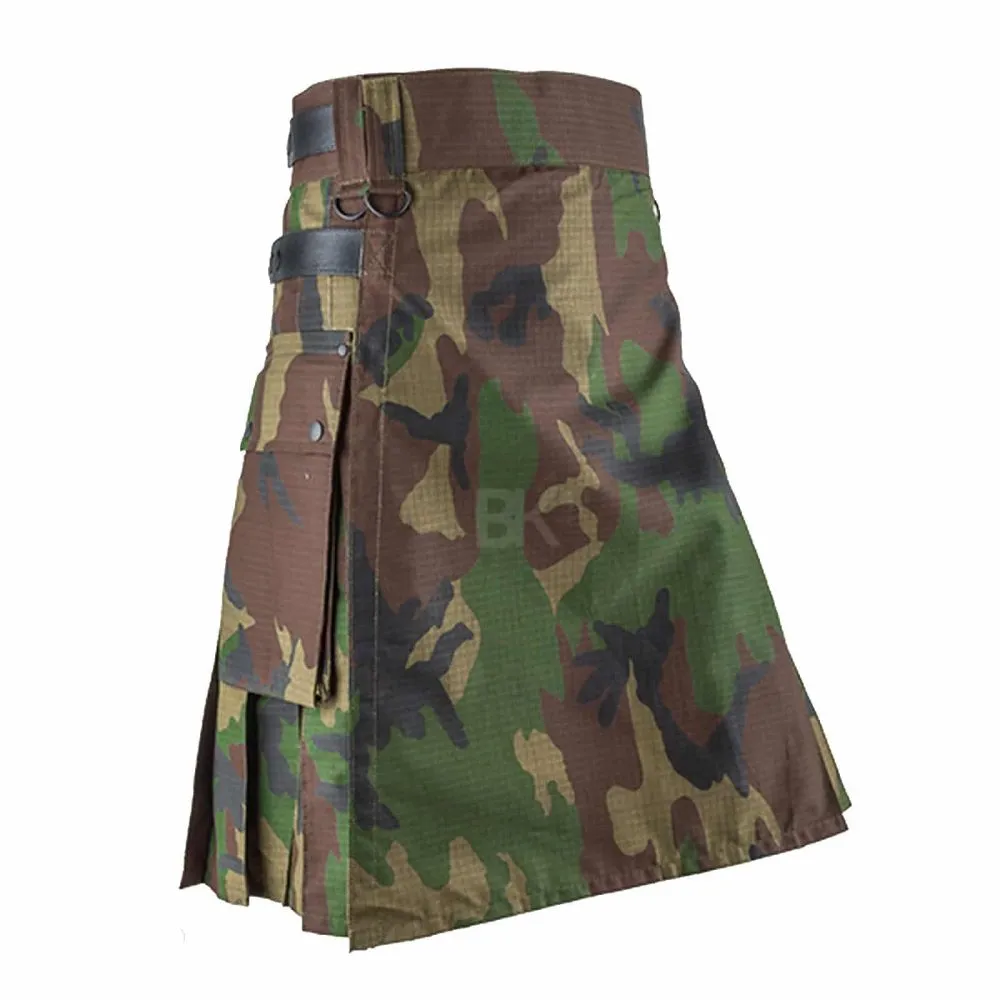 Woodland Camouflage Utility Kilt