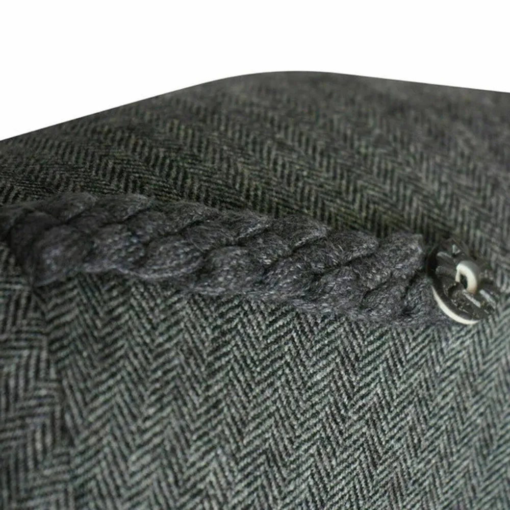 Grey Tweed Argyle Kilt Jacket & 5-Button Vest - Image 4